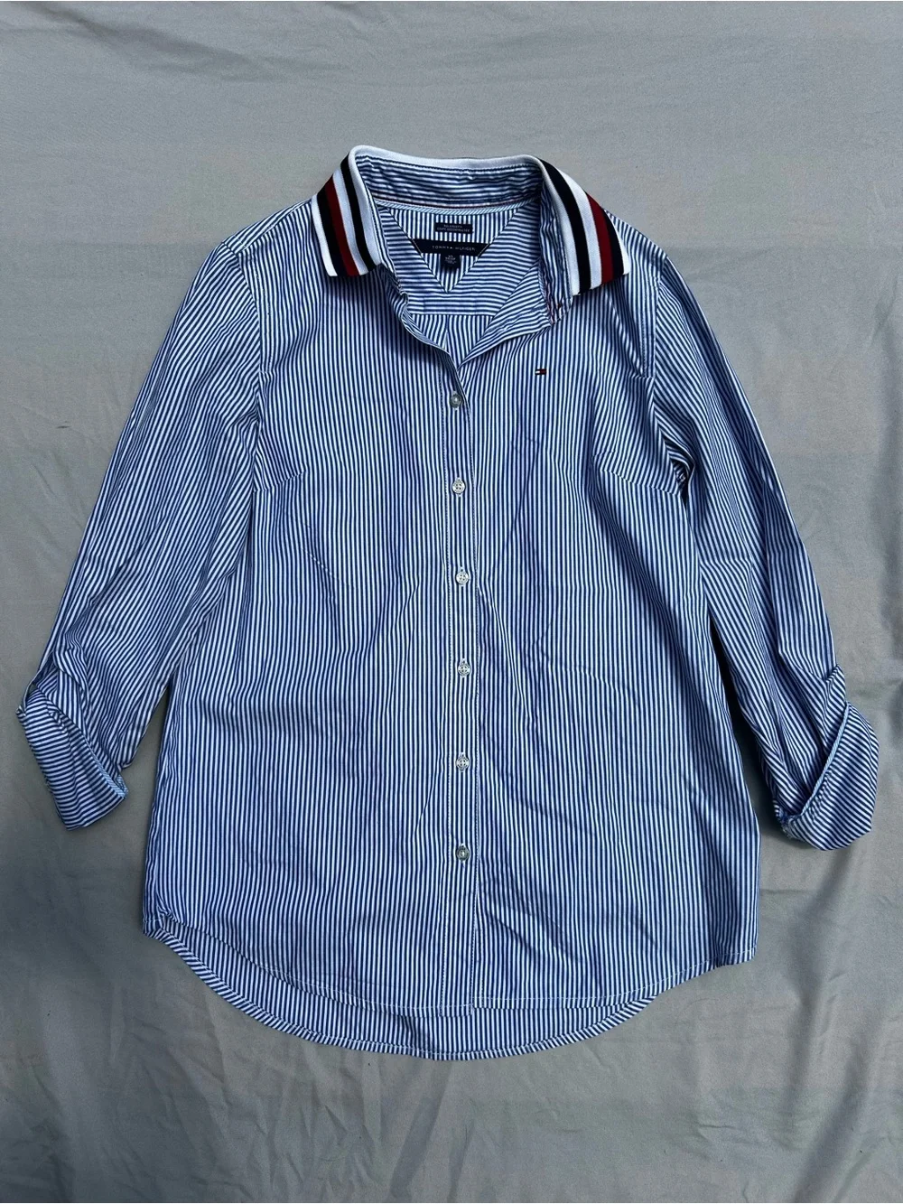 Tommy Hilfiger Stripes Long-Sleeve Button Up